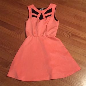 peach summer dress